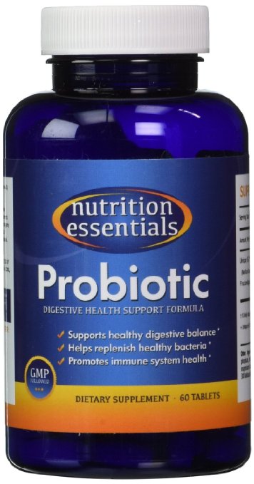 Nutrition Essentials GMP Certified Probiotic Dietary Supplement 3 Bottles 180 Capsules