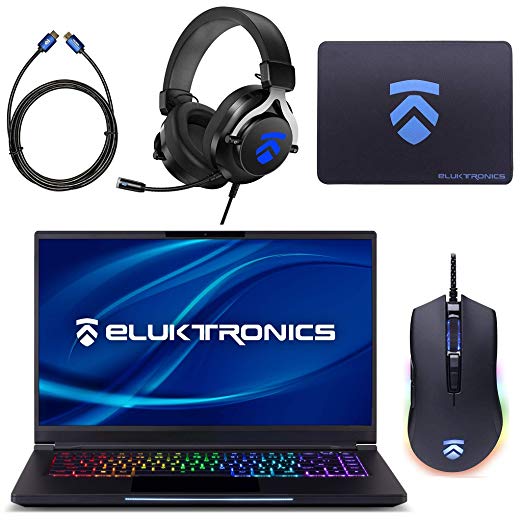 Eluktronics MAG-15 Slim & Ultra Light NVIDIA GeForce RTX 2070 Gaming Laptop with Mechanical RGB Keyboard - Intel i7-9750H CPU 8GB GDDR6 VR Ready GPU 15.6” 144Hz Full HD IPS 2TB NVMe SSD   32GB RAM