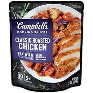 Campbell's Cooking Sauces, Classic Roasted Chicken Sauce, 12 Oz Pouch