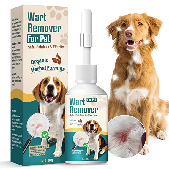 Dog Wart Remover, Dog Wart Removal Treatment, Extral Strength Dog Wart Treatment Gel for Your Pets, All Natural Formula, Safe and Effective