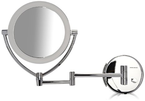 Ovente MLW75CH LED-Lighted Wall Mount Vanity Mirror Chrome 375 Pound