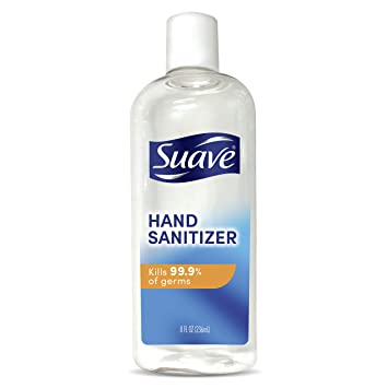 Suave Hand Sanitizer Kills 99.9 percent of Germs Alcohol Based Antibacterial Hand Sanitizer 8 oz, Pack of 24