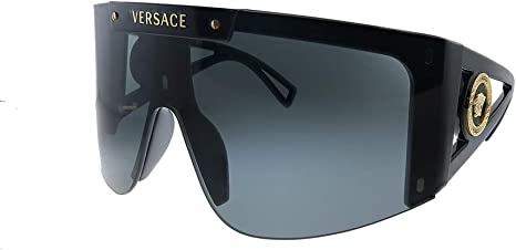 Versace Woman Sunglasses Black Frame, Dark Grey Lenses, 0MM