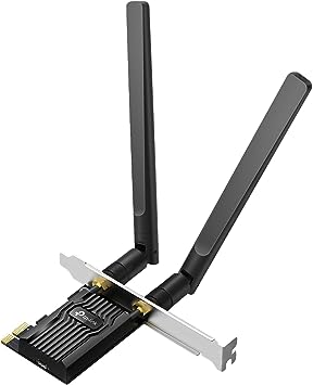 TP-Link WiFi 6 PCIe WiFi Card for Desktop PC AX1800 (Archer TX20E), Bluetooth 5.2, WPA3, 802.11ax Dual Band Wireless Adapter with MU-MIMO, Ultra-Low Latency, Supports Windows 11, 10 (64bit) Only