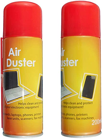 2 x 200ml Compressed Air Duster Cleaner Can Canned Laptop Keyboard Mouse Phones
