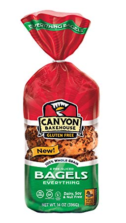 Canyon Bakehouse Gluten Free Everything Bagel 14oz (Pack of 2)