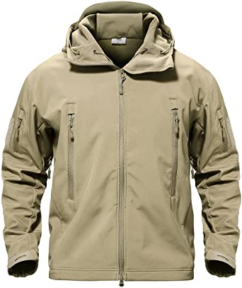 TACVASEN Men's Special Ops Military Tactical Soft Shell Jacket Coat