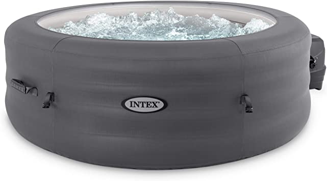 Intex 28481E Simple Spa 77in x 26in Inflatable Hot Tub Bubble Jet Spa with Filter Pump & Cover