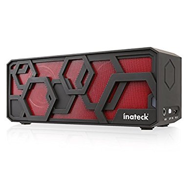 Inateck Portable Hi-Fi Wireless Bluetooth 4.0 Speaker Enhanced Bass Boost with 15 Hour Rechargeable Battery