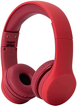 Snug Play  Kids Headphones with Volume Limiting for Toddlers (Boys/Girls) - Red