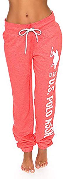 U.S. Polo Assn. Womens French Terry Jogger Lounge Sleep Sweatpants Pajamas