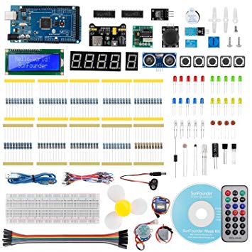 SunFounder Mega 2560 R3 Project Super Starter Kit with Detailed Tutorial, Mega 2560 Controller Board, LCD1602, Servo for Arduino UNO R3 Mega2560 Mega328 Nano, Ideal for Students Hobbyists Beginners