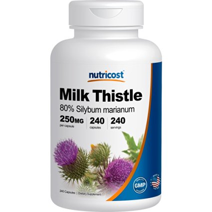 Nutricost Milk Thistle 250mg; 240 Capsules