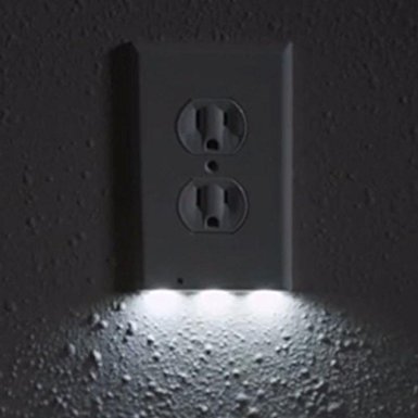 Promisen Plug Cover Outlet Coverplate with LED Night Lights Hallway Bathroom Light