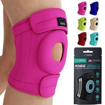 MODVEL ELITE Knee Brace for Women & Men with Side Stabilizers, Patella Gel Pads Brace for Meniscus Tear for Maximum Knee Pain Support - ACL Knee Braces for Running, Workout, Arthritis & Joint Recovery