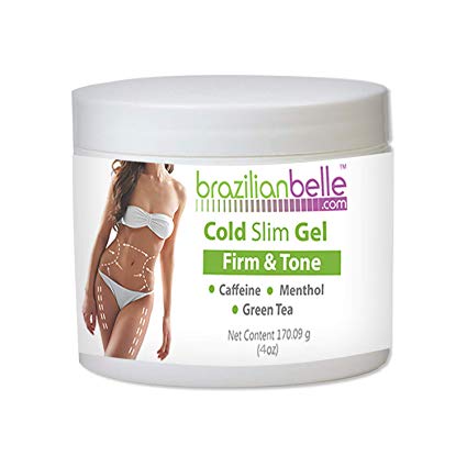 Cellulite Cold Slimming Gel with Caffeine and Green Tea Extract- Reduce Appearance of Cellulite, Stretch Marks, Firming and Toning, Improves Circulation - Quick Absorption- Cryo Gel
