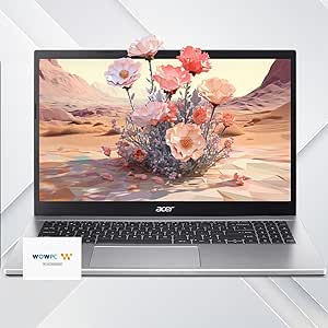 acer Aspire Premium Laptop | 15.6" FHD Display | AMD Ryzen 7 5700U (Beats i7-1365U) | 64GB RAM | 2TB SSD | Long Battery Life | Sleek Design | Ethernet Port | Windows 11 Pro | w/WOWPC Bundle