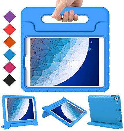 BMOUO Kids Case for iPad Air 3 (3rd Generation 2019), Light Weight Shockproof Handle Stand Child-Proof New iPad Air 3 10.5" 2019 Release, Blue