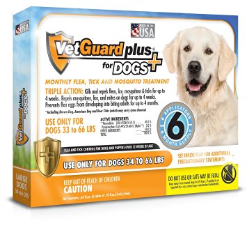 VetGuard Plus Flea & Tick Drops for X-Large Dogs