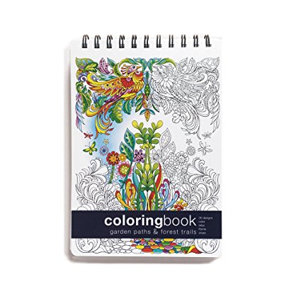 Garden Paths and Forest Trails Coloring Book - Small