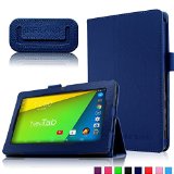 Infiland NeuTab N7 Pro 7 Tablet case Folio PU Leather Slim Stand Case Cover for NeuTab N7 Pro 7 Google Android 44 KitKat Quad Core Tablet  Navy