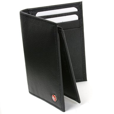 Alpine Swiss L Shape Trifold Mens Leather Wallet RFID Safe Secure Billfold Cards