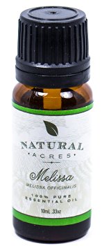 Melissa Essential Oil - 100% Pure Therapeutic Grade Melissa Oil by Natural Acres - 10ml