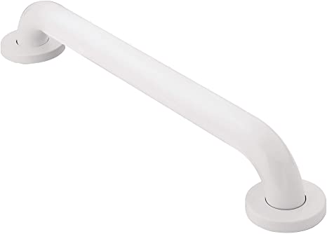 Moen R8736W Home Care Bathroom Safety 36-Inch Grab Bar with Concealed Screws, Glacier