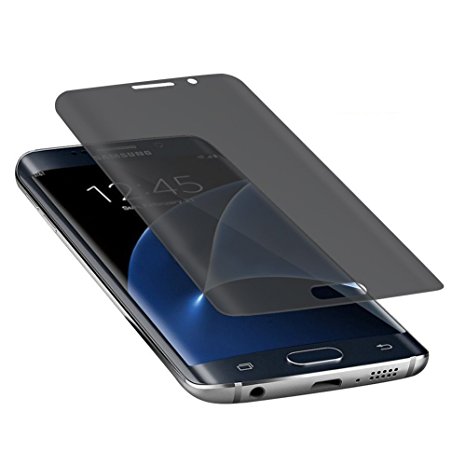 Samsung Galaxy S7 Edge Privacy Tempered Glass Screen Protector ,Toptrade Premium Privacy Anti-Spy 3D Tempered Glass Screen Protector for Samsung Galaxy S7 Edge (transparent)