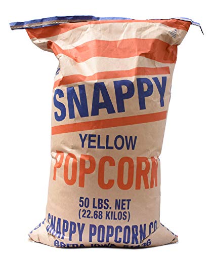 Snappy Yellow Popcorn Kernels, 50 Lb Bag