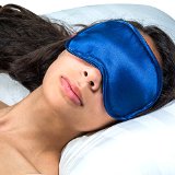 Moonlight Blue Sleep Mask With FREE Ear Plugs and Carry Pouch Premium Eye Mask Snug and Comfy Soft Elastic Strap Fits All Sizes Travel and Home Sleeping Mask Sleep Mask for Men Women and Children