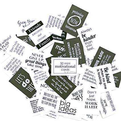 Designer Lunchbox Motivational Notes Edition - 50 Inspirational Cards