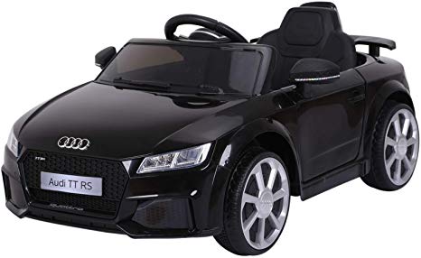 Aosom 6V Audi TT RS Kids Electric Sports Car Ride On Toy One Seat with Remote Control - Black