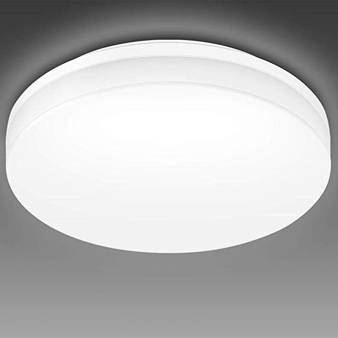 B-right LED Round Flush Mount Ceiling Lights, 8W, 8 inch, 5000K Cool White, LED Ceiling Lighting Fixture for Hallway, Bedroom, Kitchen.
