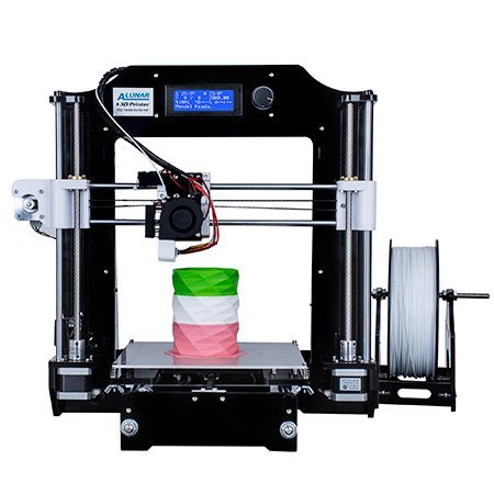 ALUNAR Upgraded DIY Desktop 3D Printer Reprap Prusa i3 Kit, High Accuracy Self-Assembly Tridimensional FDM Printer, Multicolor Printing Machine-UK