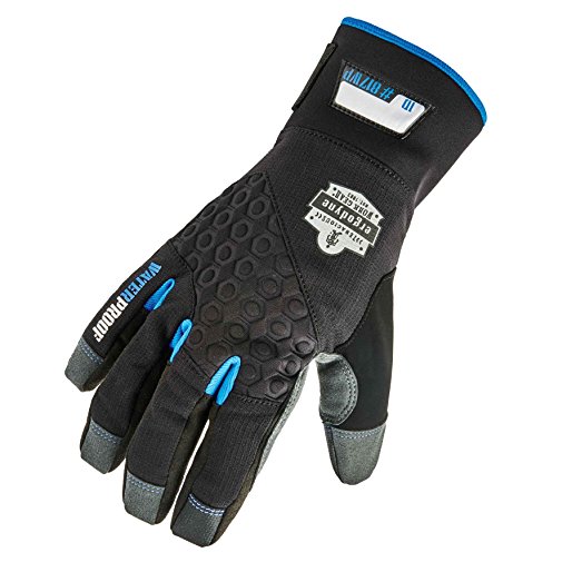 ProFlex 817WP Reinforced Thermal Waterproof Insulated Work Gloves, Touchscreen Capable, Black, X-Large