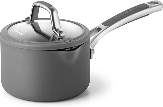 Calphalon Easy System Nonstick Sauce Pan, 1 1/2 Quart, Black