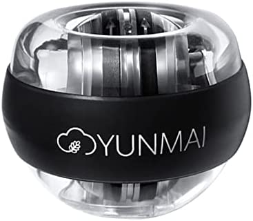 YUNMAI Wrist Trainer Ball, Auto-Start Wrist Power Gyro Ball, Wrist Strengthening Device, Exerciser Gyro Ball for Strengthen Arms, Fingers, Wrist Bones and Muscles with LED Lights