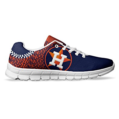 AllAmbitions Men's Houston Baseball Custom Fan Made Running/Athletic Sneakers