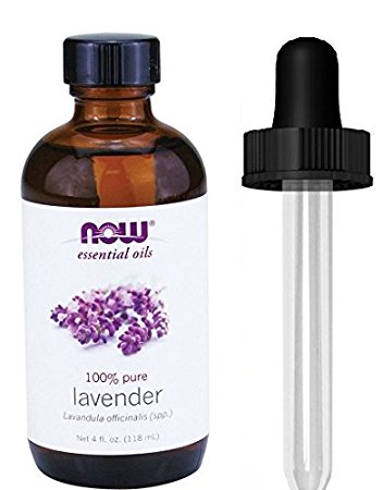 Lavender Oil, 4 oz, From NOW (4 OZ   Glass Dropper)