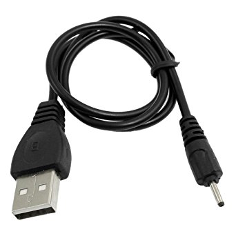 Black DC 2mm USB Charger Cable 50cm for Nokia N78 N73 N82