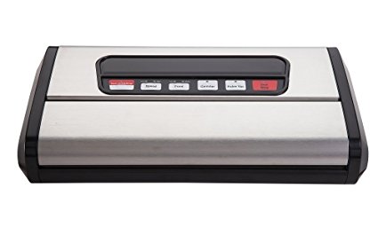 Kiartten Vacuum Sealer, A Fresh Food Locker for Your Kitchen. Keeps Food Fresh Up To 5X Longer. (Stainless Steel)