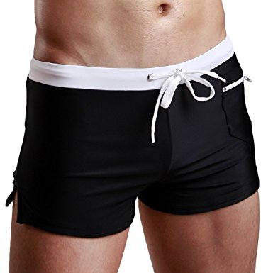 Vogyal Men's Swimming Trunks Swimwear Swim Shorts with Zipper Pockets