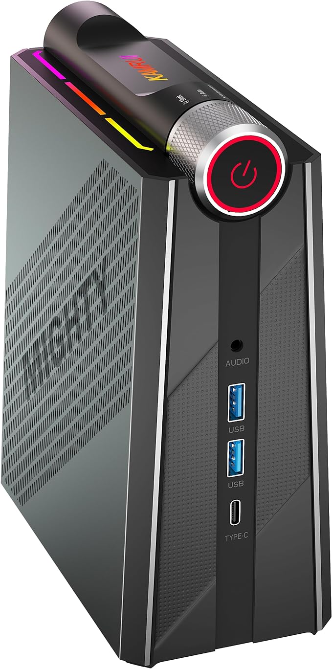 [Gaming/Business] Mini PC Intel Core i9-11900H(up to 4.9GHz), 16GB DDR4 512GB NVMe SSD Desktop Computers, 8C/16T Mini Desktop Computer, Support WiFi6/BT5.2/4K@60Hz/HDMI/Type C/Dual Channel