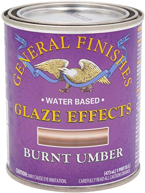 General Finishes Water Based Glaze Effects, 1 Pint, Burnt Umber