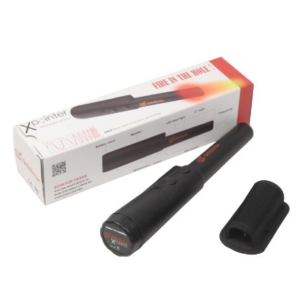 Deteknix 1V_1401.101 Pin-Pointer Metal Detector X-Pointer Black with Ratio Audio/Vibration Indication