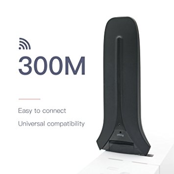 Meross Wireless Repeater, 300Mbps WiFi Range Extender 180°Rotatable USB Connector, WiFi Signal Booster 2.4GHz