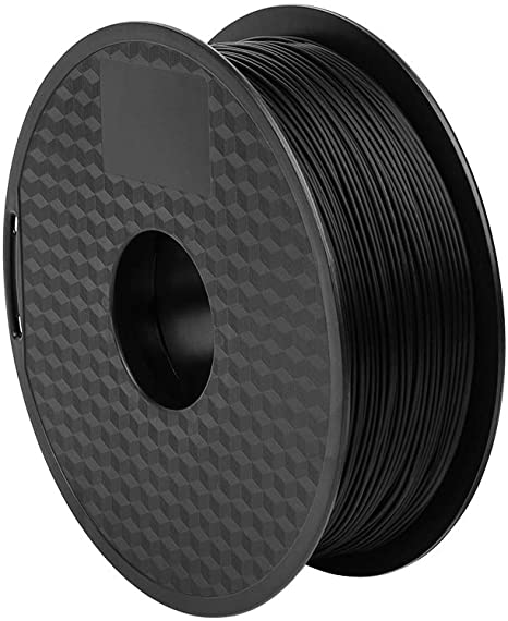 Comgrow Creality PLA 3D Printer Filament, Dimensional Accuracy  /- 0.02 mm,1.75mm 1 kg Spool, Black for Ender3 CR-10