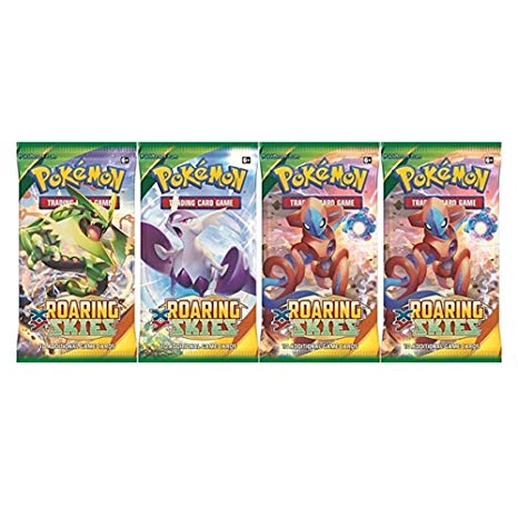 Pokémon Trading Card Game: XY - Roaring Skies Sealed Booster Pack x 4