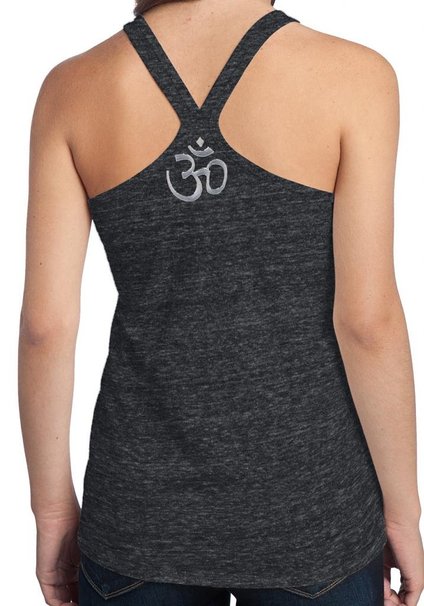 Yoga Clothing For You Ladies AUM Symbol T-back Tank Top